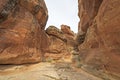 Deep Within a Red Rock Canyon Royalty Free Stock Photo